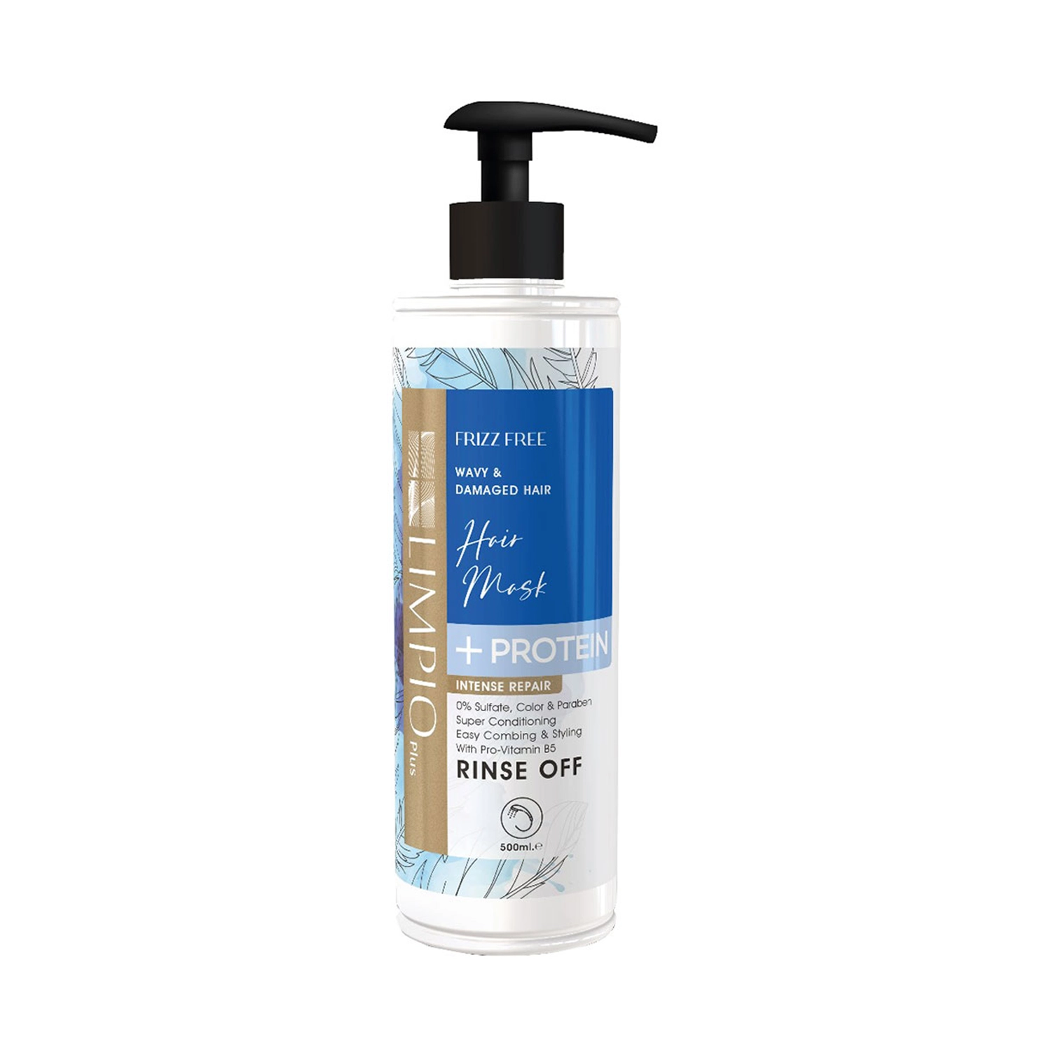 ماسک مو لیمپیو مدل Frizz Control حجم 350 و 500 میلی‌لیتر | ضد وز و نرم‌کننده قوی