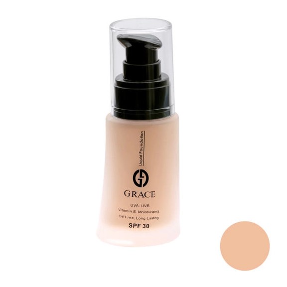 کرم پودر شیشه‌ای ویتامینه گریس شماره 304 | پوشش طبیعی و محافظت از پوست با SPF30