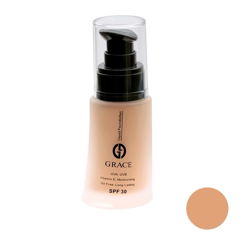 کرم پودر شیشه‌ای ویتامینه گریس شماره 306 | پوشش طبیعی و محافظت SPF30