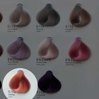 رنگ مو نارنجی ENZO T14 | رنگی پرانرژی و جذاب